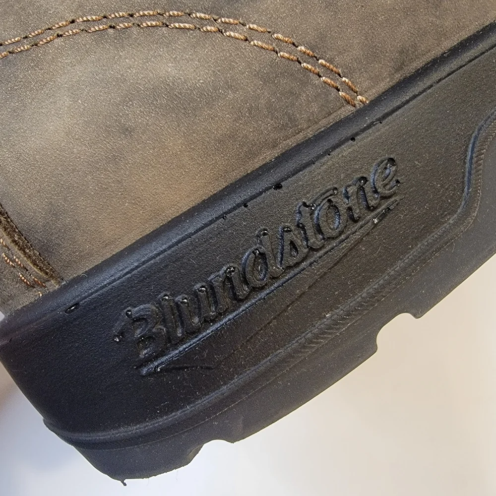 Blundstone MEN'S CLASSICS CHELSEA BOOTS - RUSTIC BROWN AU 9.5 (US SIZE 10.5) - Picture 13 of 16